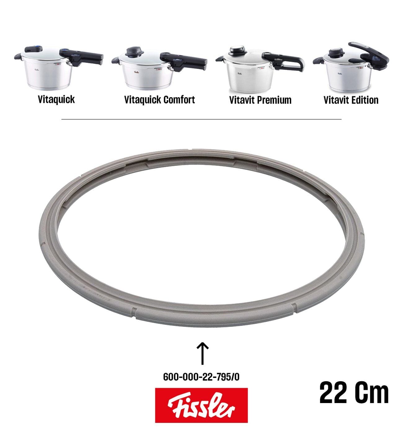 Fissler Düdüklü Tencere Lastiği 22cm Yeni Model