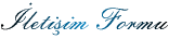 �leti�im Formu